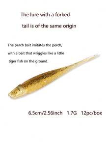 12pcs/Package New Style Soft Bait With Shadow Swing Tail, Simulating Fish Tail Movement, Lightly Floating And Slowly Sinking, Suitable For Freshwater, Saltwater, And Black Pits, Black Bass Fishing Gear, Predator Bait, Soft Tail Worm Imitation Bait, Jig Head Hooks, Fish Head Hooks For Long-Range Casting Artificial Bait