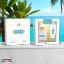 EverlyX Bộ nước hoa và sữa dưỡng thể Blanc Crème Pour Femme phiên bản giới hạn - Hương thơm nữ tính thanh lịch và tinh tế với hương kem - Bao gồm nước hoa Eau de Parfum 50ml và sữa dưỡng thể dưỡng ẩm - Thích hợp làm quà tặng - Giao hàng trong 24 giờ từ Tây Ban Nha - 50ml - Xem 1