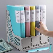 1pc Semi-Transparent Document Folder, Made Of PP Material, Transparent Sleeves, Snap Closure File Folder, Multi-Color Storage Box, Multi-Size Loose-Leaf Binder, 20/30/40/60/100 Pages, A4 Multi-Layer Pockets, Water-Resistant, Comfortable Texture, School Supplies Bag, Test Paper Folder, File Folder, Certificate Holder, Fashionable Design, Large Capacity Organizer Bag, Contract & Receipt Storage Bag, Suitable For Back To School