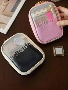 Sac de rangement portable grande capacité pour femmes, sac de rangement pour le voyage et l'extérieur, sac à maquillage imperméable, organisateur de maquillage, organisateur de maquillage, rangement de maquillage, voyage, déplacement professionnel, camping, produits de soins de la peau, trousse de toilette, essentiel pour les voyages, les vacances et le meilleur cadeau pour l'école