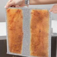30pcs Magic Cleaning Cloth Thickened Double -Sided Metal Steel Wire Rags Kitchen Dish Pot Washdishing Cloths Towel Clean Tools