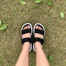 Women's Arch Support Walking Sandals Comfortable Orthopedic Sandals Shock Absorbing Outdoor Casual Sports Beach Sandals - 黑色 - 查看 5