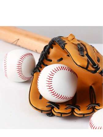 1 件 9 英寸软 PVC 棒球，棒球棒训练球