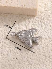 1 件不锈钢鱼形吊坠，适合 DIY 珠宝制作、项链、手链、手机吊饰、钥匙扣 - 魚 - 查看 12