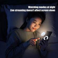 Luce di riempimento con specchio per attacco luce telefono LED MagSafe, luce ad anello per selfie con luminosità regolabile, compatibile con MagSafe, adatto per iPhone, smartphone, vlog/fotografia/videoconferenze, adatto per selfie e live streaming, fotografia, luce portatile per selfie, live streaming e luce portatile