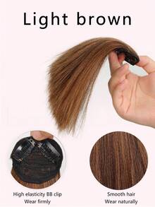 Clip-In Synthetic Hair Extensions Set Of 1, Invisible Root Volumizer Straight Clip-On Hairpiece, Top Boosting Hair Padding Pieces, Adds Volume For All - Suitable For Men & Women, Easy To Use - Multicolor - View 18