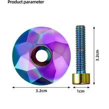 1pc Mountain Road Bike Top Cap Set, Personalized Modified Top Cap Accessories, Bicycle Parts, Christmas Gift(Styles In The Picture Are Shipped Randomly)