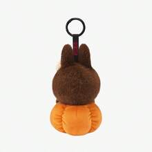 POP MART LABUBU Happy Halloween Party Series-Sitting Pumpkin Vinyl Plush Pendant - Multicolor - View 4