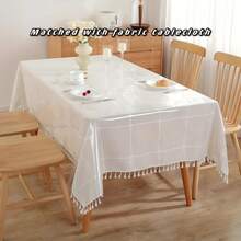Mantel rectangular de 55 x 118 pulgadas, protector de mantel de vinilo impermeable y lavable, cubierta de mesa de plástico a prueba de derrames de aceite para cenar, picnic, acampar, al aire libre, transparente - transparente - Ver 12