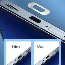 [Kit 3 en 1] Kit de protección completa compatible con iPhone 15 Plus/16/17 Pro Max - Película protectora para la parte trasera + Protector de lente de cámara + Protector de puerto, anti-arañazos, compatible con fundas, protector de pantalla de vidrio anti-arañazos y anti-huellas dactilares, sin burbujas, ultra claro con 99.99% de transparencia