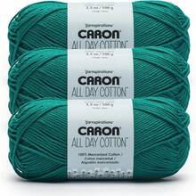 Premium Mercerized Cotton Yarn 3 Pack 173 Yards Each Soft Durable Knitting Crochet Thread Country Blue Color Quick-Dyeing Beginner Expert Use Scarves Blankets Home Decor Craft Projects - Jungle Aqua - View 1