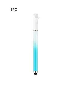 Ombre Color Stylus Pen With Stand, Dual-Tip Capacitive Stylus For Smartphone, Tablet, Video Editing, Drawing, Office Writing