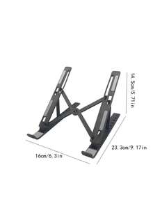 Adjustable Portable Laptop Stand - Foldable Universal Laptop/Tablet Stand, Heat Dissipation Design, Ergonomic Angle Adjustment, Suitable For All Computers, Durable Plastic Structure, Compact And Lightweight, Cooling Stand, Laptop Stand, Desktop Folding Stand, Can Raise Phone, Tablet, Suitable For Home Or Office Use, Stable Base - Multicolor - View 8