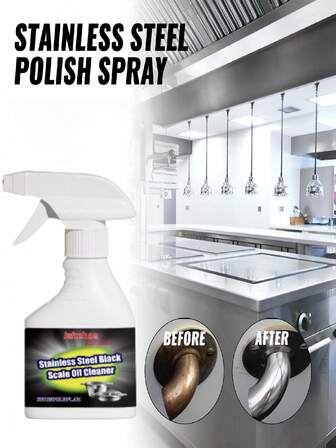 JAYSUING Stainless Steel Cleaner - Kitchen Cookware Oil Stain, Pot Bottom Rust Remover & Anti-Rust Cleaning Agent (Random Delivery Of New & Old Versions)