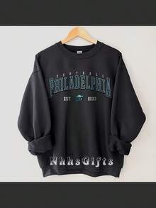 Philadelphia Football Sweatshirt, Vintage Philadelphia Football Crewneck, Philadelphia Football Shirt, Game Day Philadelphia Football Gifts