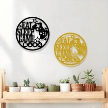 [Gamer Metal Wall Decor] Minimalist Metal Gamer Wall Decor - Video Game Controller Iron Wall Art - Ideal Gift For Gamers Room Decor Bedroom Decor Home Decor