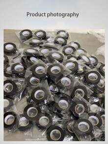 1pc/5pcs Black Flame Retardant Flocked Tape, Heat Resistant Insulation Tape For Home, Company, Car Wire Harness, Durable Polyester Cloth Noise Reduction Tape