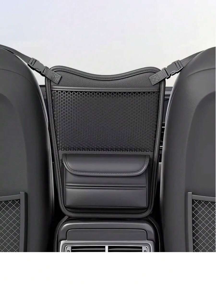 多功能汽车座椅中间储物挂袋，中央控制台收纳袋 - 彩色 - 查看 1