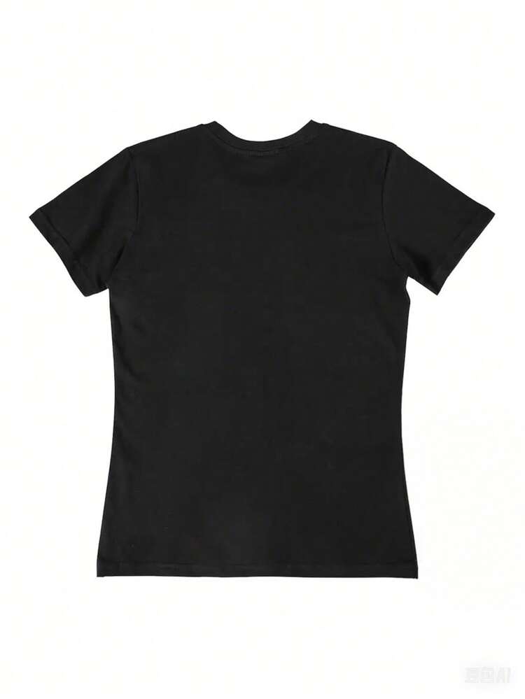 Women T-Shirts - 黑色 - 查看 2