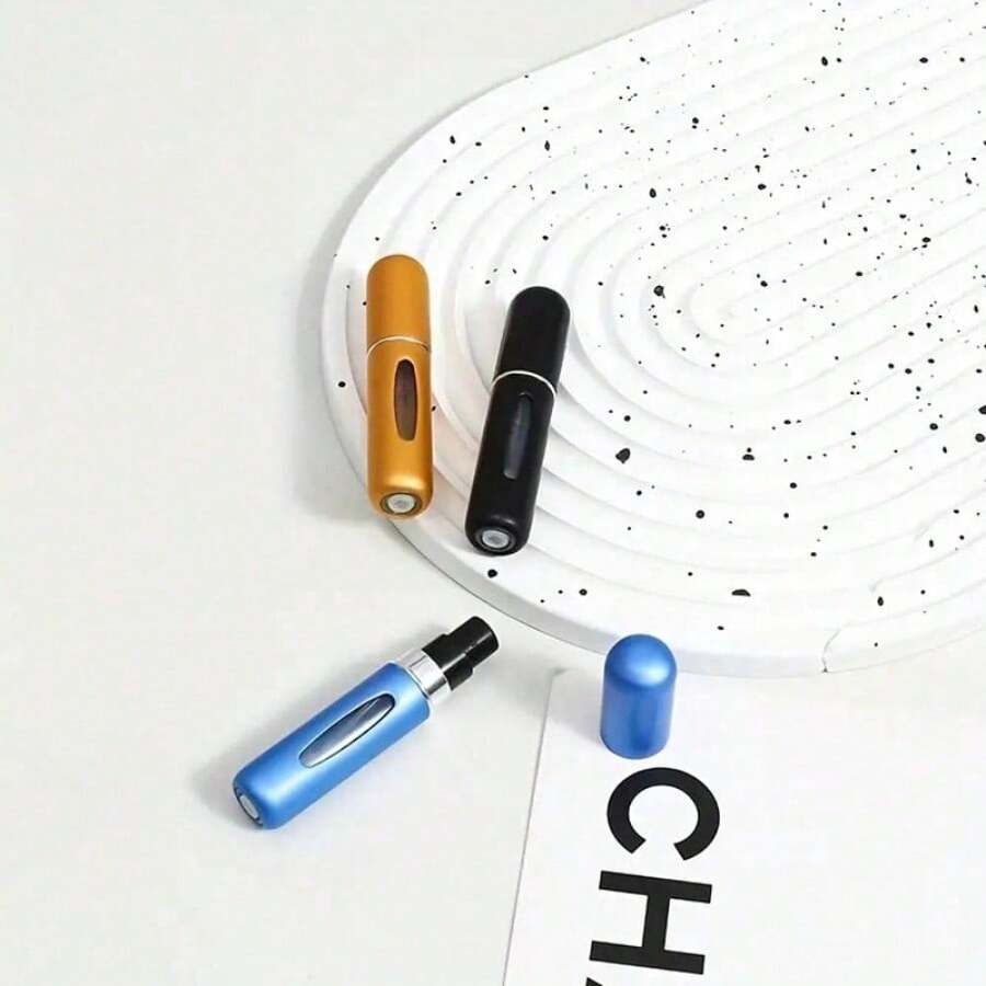 1pcs 0.41 Oz Reusable Mini Perfume Spray Bottle, Portable Refillable Cosmetic Travel Dispenser - Hồng - Xem 1