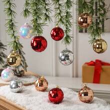 12-Piece Set, Creative Christmas Disco Colorful Laser Balls, Holiday Decoration Hanging Ornaments, Christmas KTV Bar Atmosphere Decoration Props, Acrylic Mirror Surface Mirror Ball Laser Balls, Suitable For Home, Bar, Store Window Holiday Decoration, Christmas Small Gifts Christmas Decorations Winter Room Decor Christmas Decorations Home Christmas Gifts Christmas Decor - Multicolor - View 5
