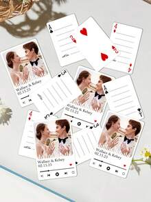 Customized Playing Cards, Support Photo Customization, Can Upload Photos, Fun Party Supplies, Photo Playing Card Gifts. Suitable For Weddings, Birthday Parties, Family Gatherings, Parties, Graduation Ceremonies And Other Holiday Parties, It Is An Excellent Gift For Loved Ones, Fathers And Friends. - Multicolor - View 5