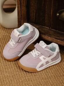 1 Pair Kids' Soft Sole Non-Slip Sports Shoes, Girls' Fashion Versatile Casual Sneakers, Tennis Shoes, New Spring/Autumn Collection - Pink - View 7