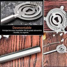 Juego de Coctelera de 13 Piezas de Acero Inoxidable para Bar - 4 Piezas - Ver 9