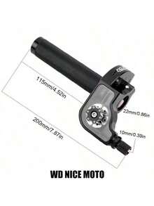 7/8'' 22MM Motorcycle Throttle Handle, CNC Aluminum Alloy Quick Twist Throttle Assembly, Suitable For CRF CR YZ EXC SSR TTR DRZ DR RM CRF50 XR50 50 70 110 125 230 250 Off-Road Motorcycle - A - View 2