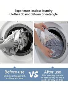 Bolsa de malla para lavadora, 30 X 40 cm, equipada con un tope de cuerda, bolsa de lavandería exquisita para evitar que la ropa se deforme
