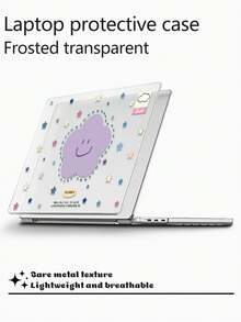 1 件，极简星花印花苹果笔记本电脑保护套，磨砂透明超薄亚克力，磨砂防指纹，全包防摔，3D 散热孔，兼容 Air13 2025/Pro 16 M4/M3/M2，商务办公首选保护套