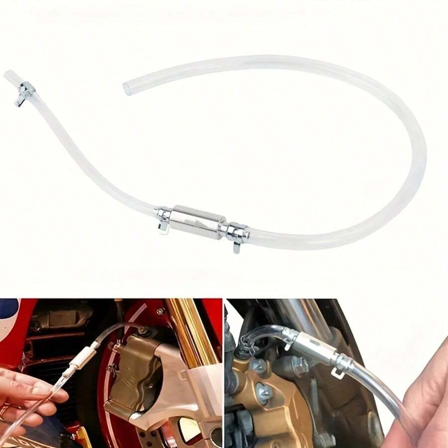 1PS Brake Pressure Relief Hose One-Way Check Valve Tool Kit | Universal For Automotive And Motorcycles | Dedicated For Clutch Pressure Relief | Suitable For Automotive And Motorcycle Clutch One-Way Check Valve Brake Pressure Relief