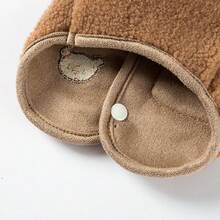 1件/2件装天鹅绒宠物背心+宠物垫套装，小型犬猫秋冬服装，双腿宠物外套，卡通图案宠物背心，适合小型猫狗 - 彩色 - 查看 7