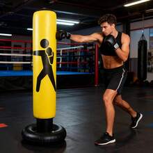 1pc Inflatable Punching Bag, Freestanding Punching Bag For Fitness, Teens & Adults Home Use, Kickboxing Training Equipment