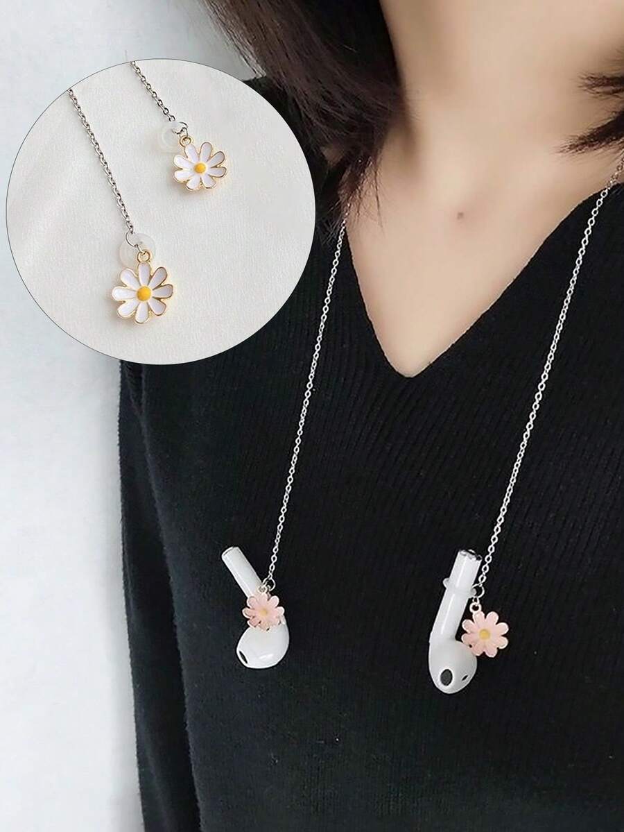 Daisy 蓝牙耳机防丢挂带，耳机挂绳防丢器，Daisy 简约项链眼镜链 - 彩色 - 查看 1