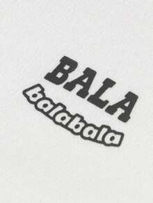 Balabala Camiseta de manga larga para niña preadolescente, Otoño/Invierno 2025, Parte superior de corte holgado para niños y niñas, Uso diario