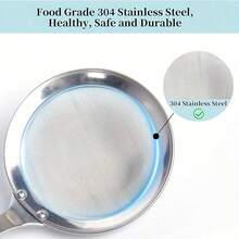 1pc/ Filter Scoop Stainless Steel Fat Skimmer Spoon Fine Mesh Strainer Food Strainer With Handle Kitchen Oil Skimmer StrainerFu. Home And Living New In, Cooking Utensils.,Kitchen Accessories, A Must-Have Kitchen Tools Gift For Home Chefs, Space-Saving Storage For Kitchen Organizers , Christmas Kitchen Gifts Idea