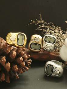 1 pezzo/5 pezzi/10 pezzi Mini contatore tally, piccolo e carino contatore ad anello indossabile, contatore digitale elettronico portatile di alta qualità, contatore manuale silenzioso con pulsante, contatore da dito portatile per studio, sport e altre attività di conteggio - Multicolore - Visualizzare 4