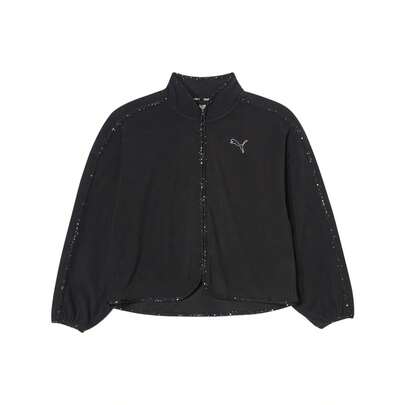 Puma 女式休闲宽松立领拉链羊毛夹克，52580201