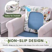 HANDONTIME 8Pcs Patio Cushion Covers Stretch Outdoor Couch Cover Cushions Outdoor Furniture Waterproof Patio Furniture Cover Pets Sofa Covers Washable (Khaki,Cover Only) - C:chi nhánh Chim - Xem 1