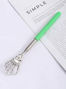 1PC Extendable Back Scratcher, Stainless Steel Portable Telescopic Rubber Handle Back Scratchers For Thanksgiving, Birthday, Christmas Gifts,School,Back To School,Travel,Travel Essentials,Home Essentials,Spa,Massage Tool,Massage,Massager,Spa - Multicolor - View 10