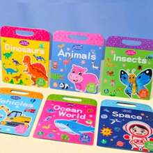 Reusable Sticker Book For Kids, Washable Stickers For Toddlers, Jelly Sticker Book, Merry Christmas Gift For Preschool Kids, Birthday And House Party, Group Activity, Art Class Or Other Activities,Xmas Stocking Fillers,Funny,Stocking Filler,Kids Gifts,Search,Boys Stocking Fillers,Girls Stocking Fillers,Kids Toys - Vehicles - View 3