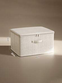 1 pièce/2 pièces Boîte de rangement pour vêtements et literie, boîte de rangement pliable avec couvercle, accessoire de rangement pour pantalons, rangement et organisation pour dortoir et armoire de maison. Rangement pour vêtements, boîte de rangement