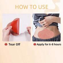 28Pcs, Belly Patch, Extra Large Mugwort Moxibustion Patch, Non-Woven Material, Breathable, Suitable For Belly, Shoulders, Back, Waist - 28件 - 查看 5
