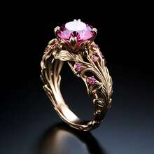 Anillo chapado en oro de 18K con piedra de circonita cúbica sintética ovalada de color champán brillante - Perfecto para bodas, compromisos, aniversarios, San Valentín, Navidad, estilo de lujo, accesorios para fiestas