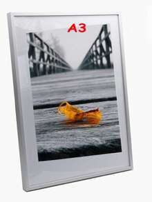 Modern tunn fotoram i aluminium 30x40cm A4 40x60cm, ramlös metallram med smal kant, tunn, rostbeständig metallram för affischer, canvas och certifikat, modernt hem, bröllopsfotodisplay, väggkonst i studio, företagsprisram, kontorsgalleridekor (guld/silver/roséguld/svart) - Multifärgad - Visa 14