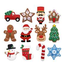 Trẻ em tự làm đồ trang trí cây thông Noel thủ công động vật đồ chơi giáo dục cho trẻ em sáng tạo thủ công nghệ thuật đồ chơi Montessori quà tặng may vá nỉ - Nhiều màu - Xem 11