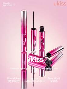 ukiss 自然黑睫毛膏，自然纤长睫毛，可水洗睫毛膏，纤长，定型，防皱，防晕染，日常妆容 - 01自然黑 - 查看 12