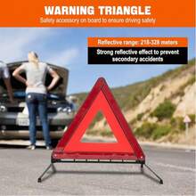 Car Reflective Triangle, Car Emergency Tripod, Car Accessories, Car Triangular Warning Sign, Roadside Reflective Triangle