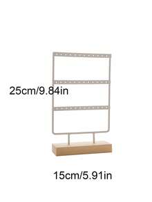 一套首饰收纳盒，四层整理架，48个耳环孔，6个项链挂钩，以及一个用于存放手镯和戒指的木盒。母亲节礼物之选。也适合作为房间装饰和配件，以及情人节、旅行和开学季的礼物。 - 彩色 - 查看 10